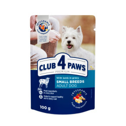 Club 4 Paws Premium konservai su ėriena padaže mažų veislių šunims