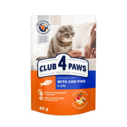 Club 4 Paws Premium konservai su menke drebučiuose katėms