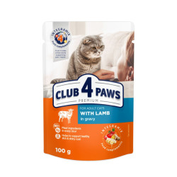 Club 4 Paws Premium konservai su ėriena padaže katėms