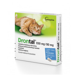 Drontal Cat tabletės nuo kirminų katėms