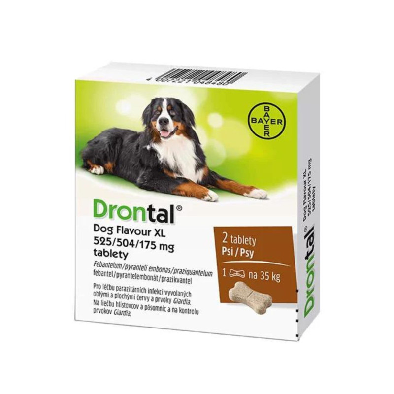 Drontal Dog Flavour XL tabletės nuo kirminų dideliems šunims