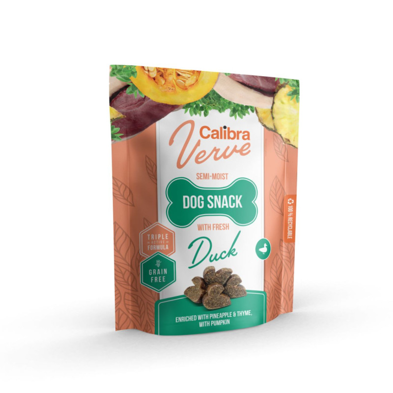 Calibra Verve Dog skanėstai su šviežia antiena šunims
