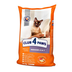 Club 4 Paws Indoor sausas pašaras katėms