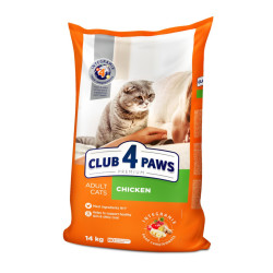 Club 4 Paws Chicken sausas pašaras su vištiena katėms