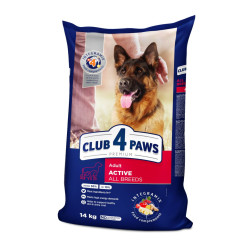 Club 4 Paws Active sausas pašaras su vištiena šunims