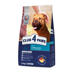 Club 4 Paws Lamb & Rice sausas pašaras su ėriena ir ryžiais šunims