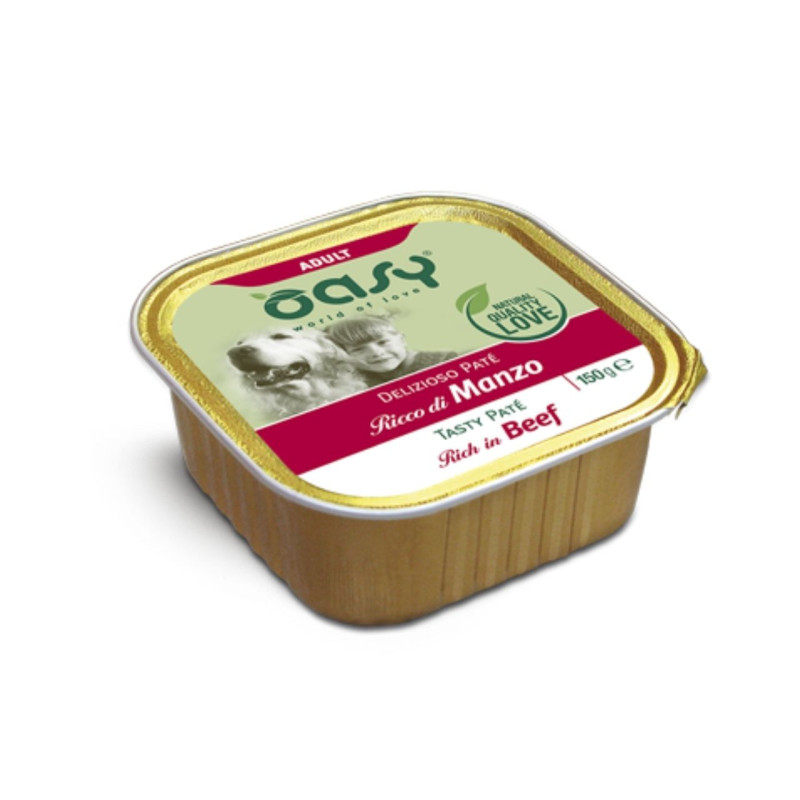 Oasy paštetas su jautiena suaugusiems šunims - Zoobaze.lt
