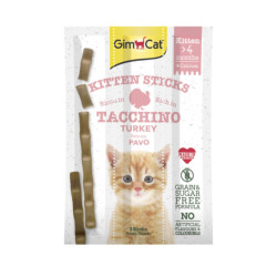 GimCat Kitten Sticks skanėstai su kalakutiena ir kalciu kačiukams