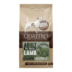 Quattro Small Breed Adult sausas pašaras su ėriena mažų veislių šunims