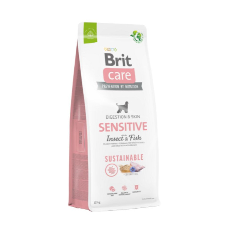 Brit Care Sustainable Sensitive Insect & Fish sausas pašaras šunims