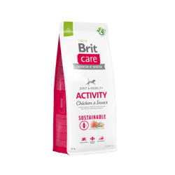 Brit Care Sustainable Activity Chicken & Insect sausas pašaras šunims