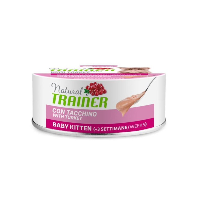 Natural Trainer Baby Kitten Turkey konservai su kalakutiena kačiukams