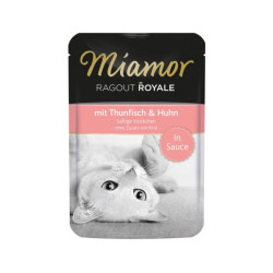 MIAMOR Ragout Royale Tuna & Chicken konservai su tunu ir vištiena katėms