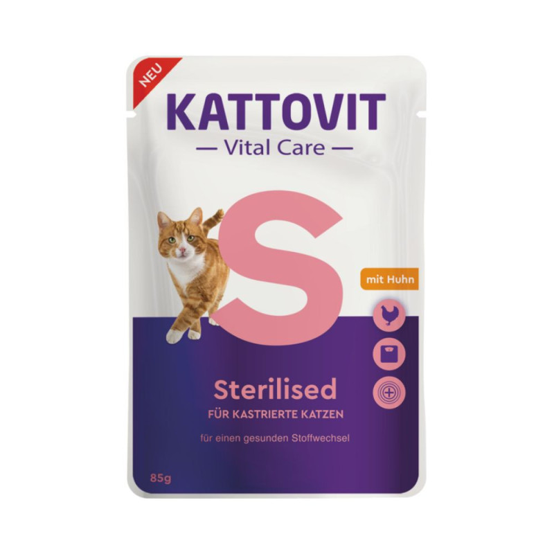 Kattovit Vital Care Sterilized konservai su vištiena katėms