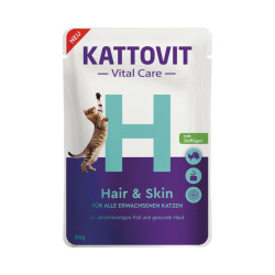 Kattovit Vital Care Hair & Skin konservai su vištiena ir kalakutiena katėms