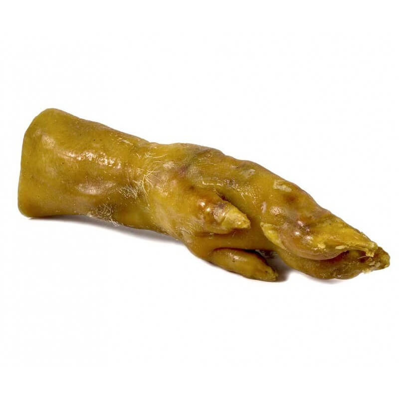 Natūralūs skanėstai vytinta kiaulės koja šunims