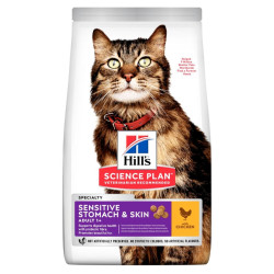 Hill's Science Plan Adult Sensitive Stomach & Skin sausas maistas katėms