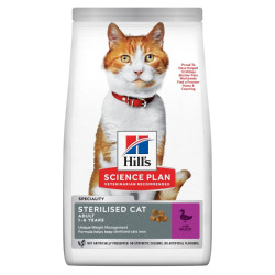 Hill's Science Plan Sterilized Cat Adult Duck sausas maistas su antiena katėms