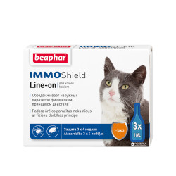 Beaphar Immo Shield Line-on Cat antiparazitinis tirpalas katėms