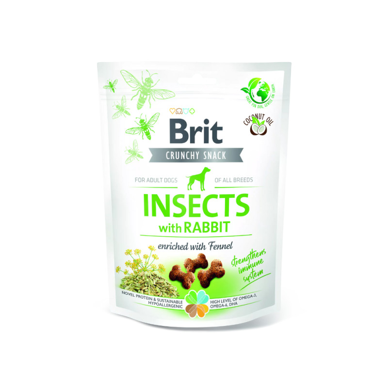Brit Care Insects with Rabbit skanėstas su triušiena šunims