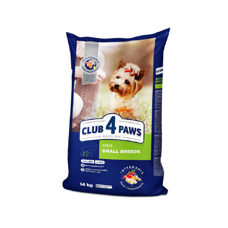 Club 4 Paws Small Breeds sausas pašaras mažų veislių šunims - Pet24.lt