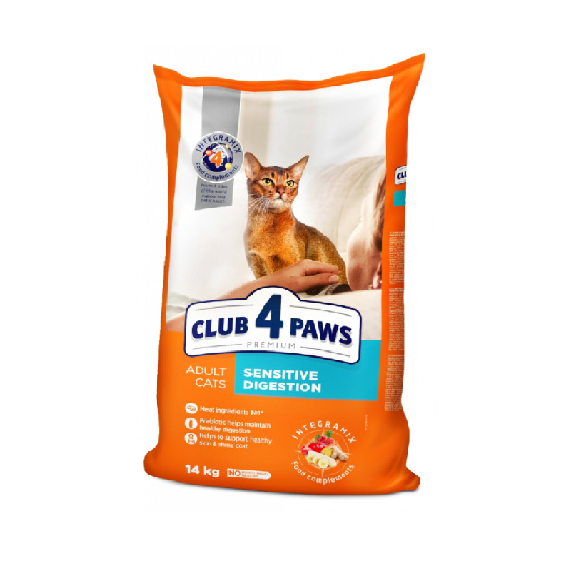 Club 4 Paws Sensitive Digestion sausas pašaras katėms