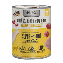 Mac's Cat konservai su paukštiena, jautiena ir spanguolėmis katėms