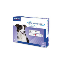 Virbac Effipro Duo 134 mg užlašinamasis tirpalas nuo blusų ir erkių šunims