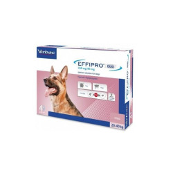Virbac Effipro Duo 268 mg užlašinamasis tirpalas nuo blusų ir erkių šunims