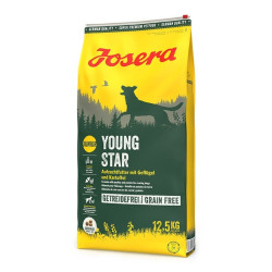 Josera Young Star begrūdis sausas pašaras jauniems šunims su paukštiena