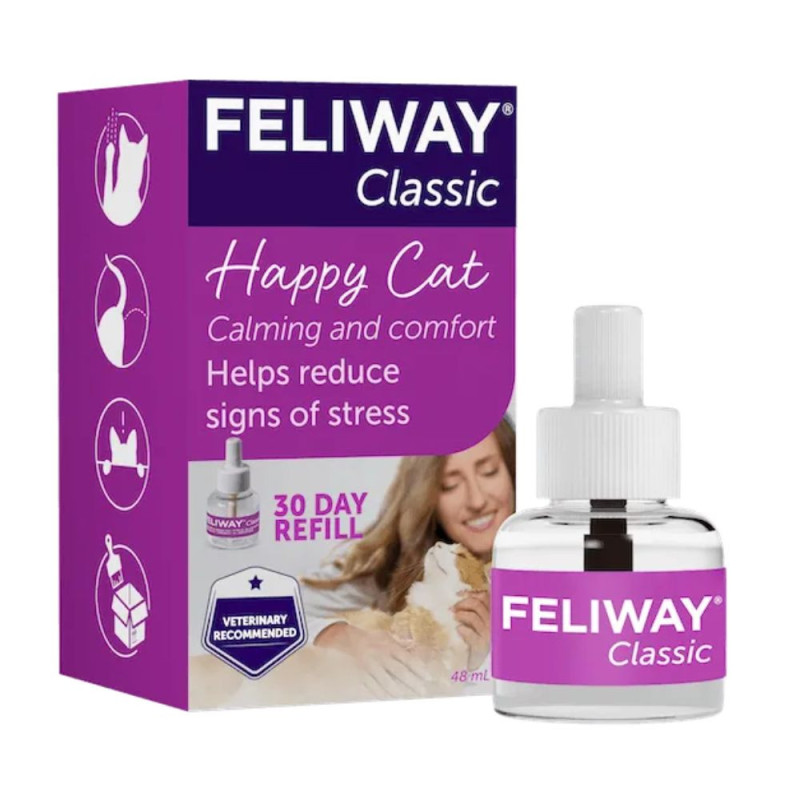 Feliway Classic difuzoriaus su feromonais papildymas katėms