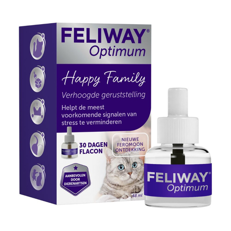 Feliway Optimum difuzoriaus su feromonais papildymas katėms