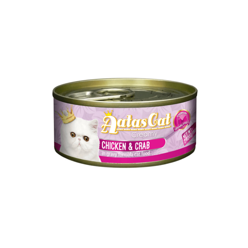 Aatas Cat Creamy Chicken & Crab konservai katėms