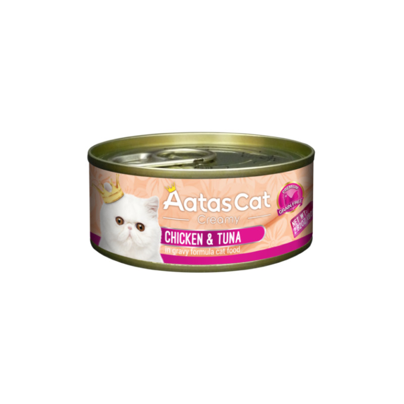 Aatas Cat Creamy Chicken & Tuna konservai katėms