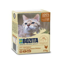 Bozita Cat konservai su papildomai vištienos drebučiuose katėms