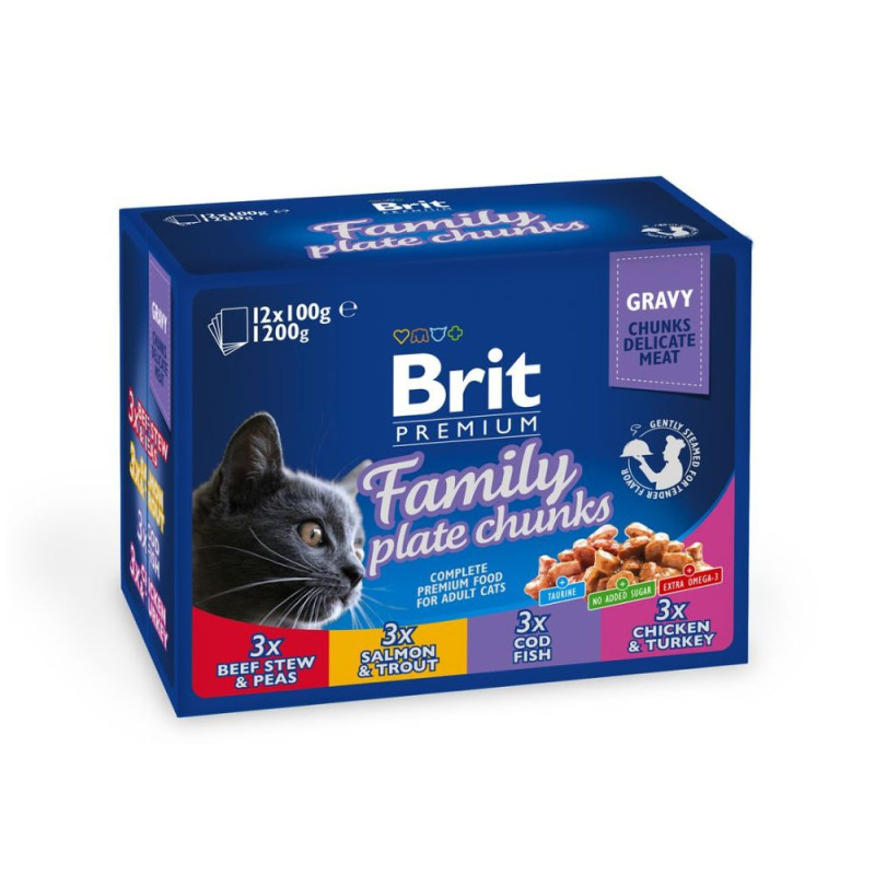 Brit Premium Family Plate konservų rinkinys katėms