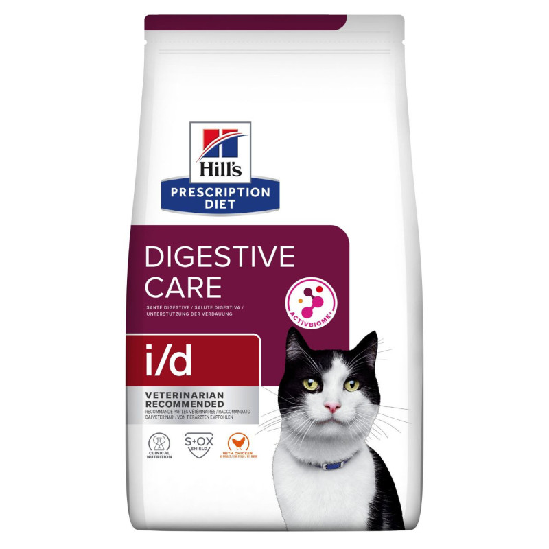 Hill's Prescription Diet Feline i/d sausas maistas su vištiena katėms, 400 g