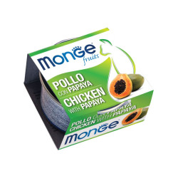 Monge Fruit konservai su vištiena ir papaja katėms - Zoobaze.lt