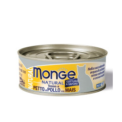 Monge Natural konservai su tunu, vištiena ir kukurūzais katėms
