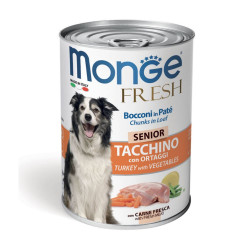 Monge Fresh Senior konservai su kalakutiena ir daržovėmis šunims