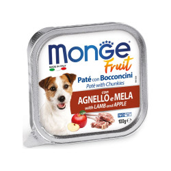 Monge Fruit konservai su ėriena ir obuoliais šunims