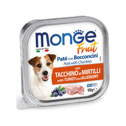 Monge Fruit konservai su kalakutiena ir mėlynėmis šunims