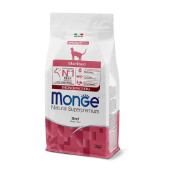 Monge Adult Sterilized Monoprotein sausas pašaras su jautiena katėms