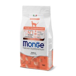 Monge Adult sausas pašaras katėms su lašiša