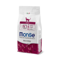 Monge Natural Superpremium Indoor sausas pašaras su vištiena katėms