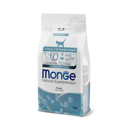 Monge Natural Superpremium Kitten sausas pašaras su upėtakiu katėms