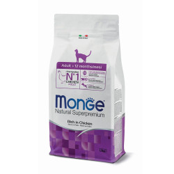 Monge Natural Adult sausas pašaras su vištiena katėms