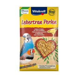 Vitakraft Lebertan Pearls pašaro papildas su žuvų aliejumi paukščiams