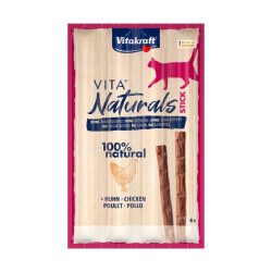 Vitakraft Vita Naturals lazdelės skanėstai su vištiena katėms