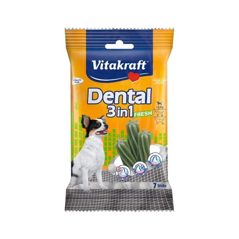 Vitakraft Dental 3in1 Fresh skanėstas šunims XS